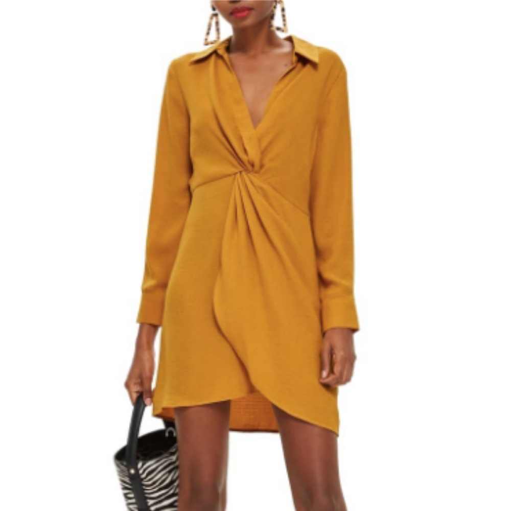 SOLD! Topshop Obsession Twist Mini Dress - Picture 3 of 6